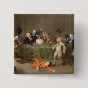 Badge Carré 5 Cm Une conversation moderne de minuit, c.1732