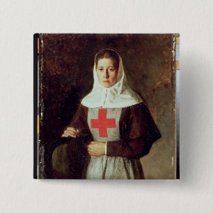 Badge Carré 5 Cm Une infirmière, 1886