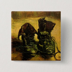 Badge Carré 5 Cm Une paire de chaussures de Vincent van Gogh