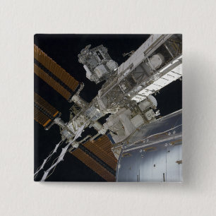 Badge Carré 5 Cm Une partie de la Station Spatiale Internationale 3