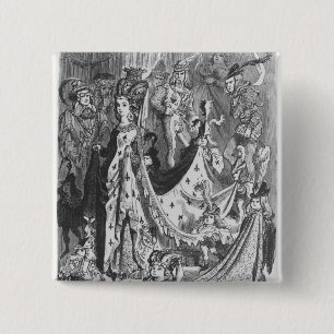 Badge Carré 5 Cm Une reine