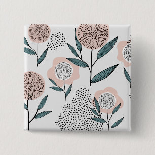 Badge Carré 5 Cm Une rose