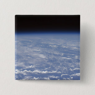 Badge Carré 5 Cm Une vue oblique de l'atmosphère terrestre