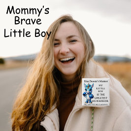 Badge Carré 5 Cm Unicorne, Fils, Enfant, MS Warrior Button