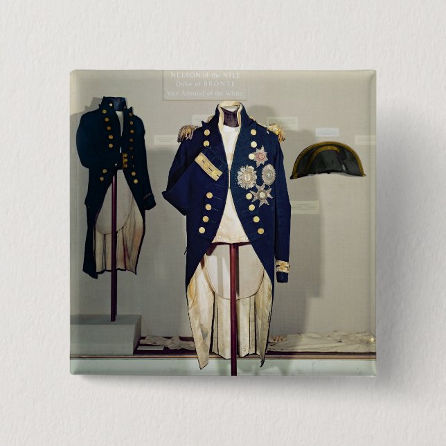 Badge Carré 5 Cm Uniforme naval royal porté (Devant)