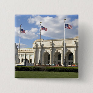 Badge Carré 5 Cm Union Station à Washington, D.C.