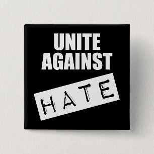 Badge Carré 5 Cm Unissez contre la haine