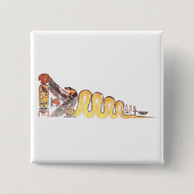 Badge Carré 5 Cm Uraeus (Devant)