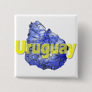 Badge Carré 5 Cm Uruguay