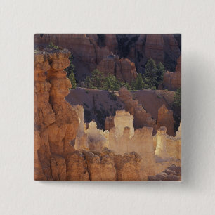 Badge Carré 5 Cm Utah, Parc national de Bryce Canyon. Hoodoos,