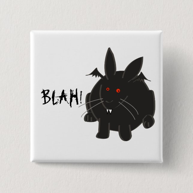 Badge Carré 5 Cm Vampire Bunneh (Devant)