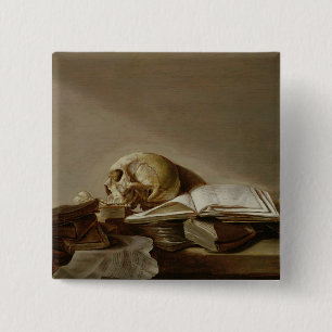 Badge Carré 5 Cm Vanitas 2
