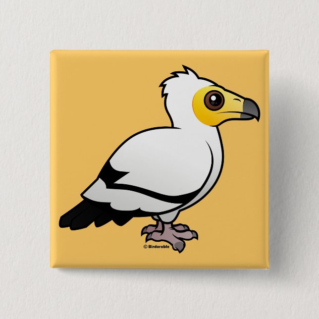 Badge Carré 5 Cm Vautour égyptien (Devant)