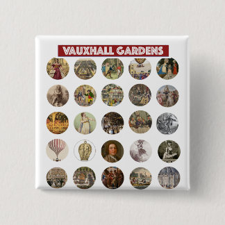 Badge Carré 5 Cm Vauxhall Gardens Square Button