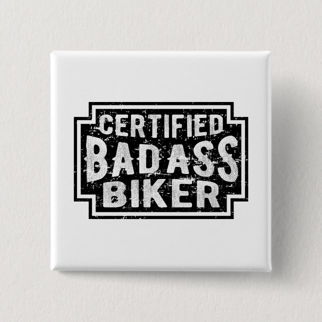 Badge Carré 5 Cm Vélo Bade Certifié (Devant)