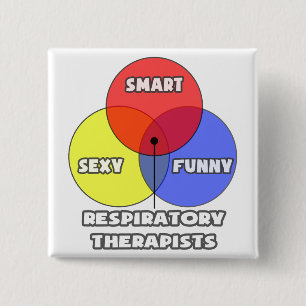 Badge Carré 5 Cm Venn Diagram .. Respiratory Therapists