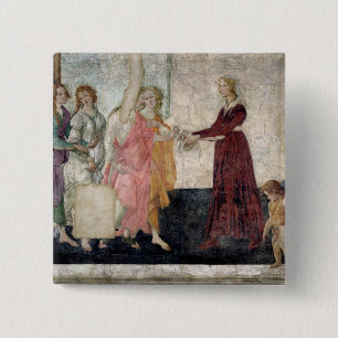 Badge Carré 5 Cm Vénus et les grâces