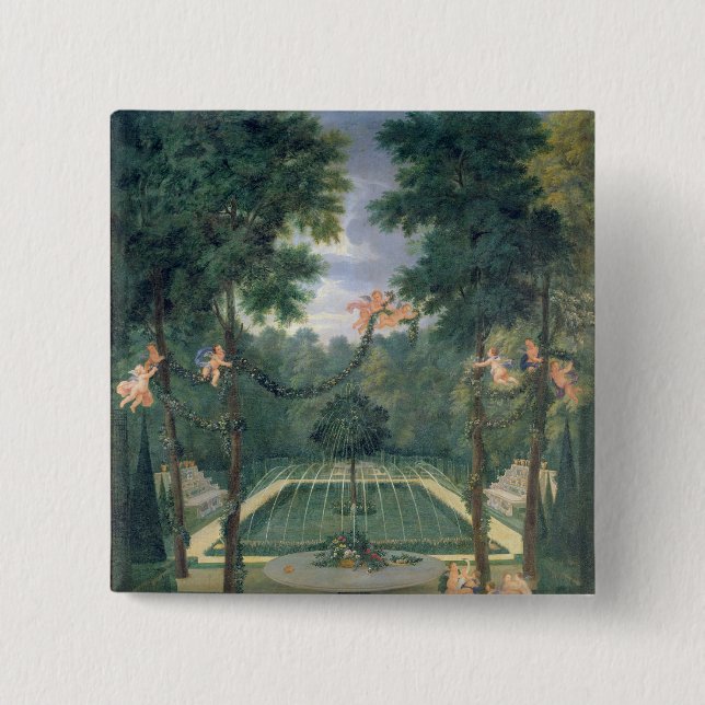Badge Carré 5 Cm Vergers de Versailles (Devant)