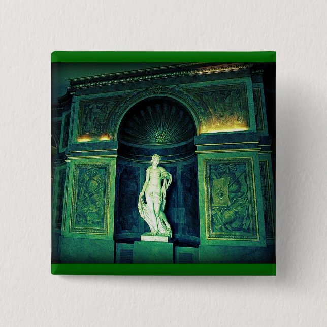 Badge Carré 5 Cm Versailles Vintage (Devant)