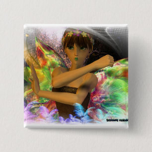 Badge Carré 5 Cm Version 2 modèle de lutin