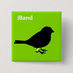 Badge Carré 5 Cm Vert iBand