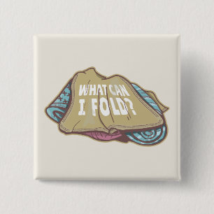 Badge Carré 5 Cm Vêtements pliants, jour de lessive
