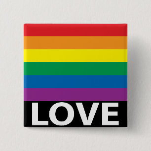 Badge Carré 5 Cm Victoires d'amour ! Pin de bouton d'amour
