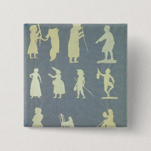 Badge Carré 5 Cm Vieux contes