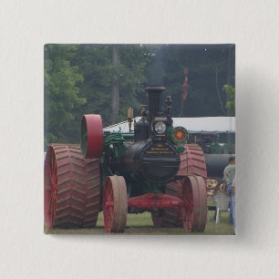 Badge Carré 5 Cm Vieux tracteur