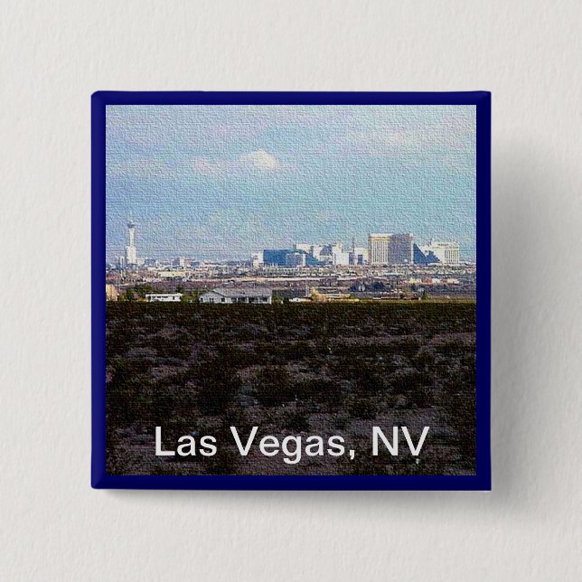 Badge Carré 5 Cm Ville de Las Vegas (Devant)