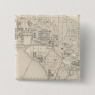 Badge Carré 5 Cm Ville de Washington 2
