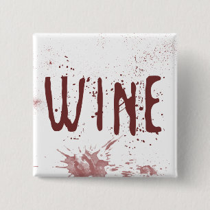 Badge Carré 5 Cm Vin