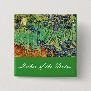 Badge Carré 5 Cm Vincent van Gogh,Iris