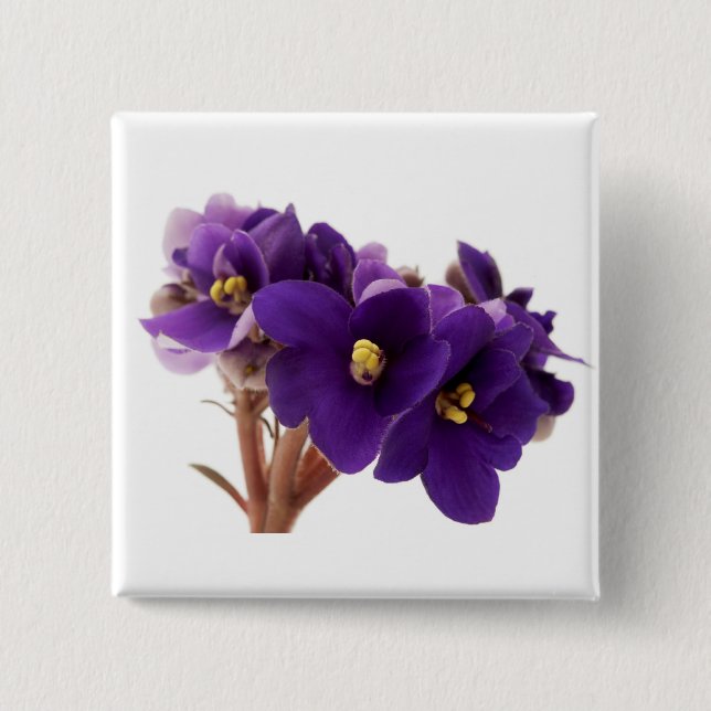 Badge Carré 5 Cm Violet africain (Devant)