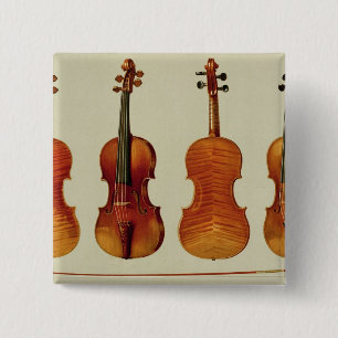 Badge Carré 5 Cm Violons (LtoR) : le "Alard" par Antonio