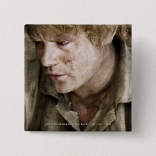 Badge Carré 5 Cm Visage latéral de Samwise