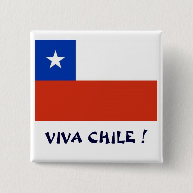 Badge Carré 5 Cm Vivats Chili I de Bandera (Devant)