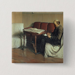 Badge Carré 5 Cm Vladimir Lénine chez Smolny, 1930