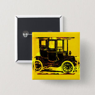 Badge Carré 5 Cm Voiture antique