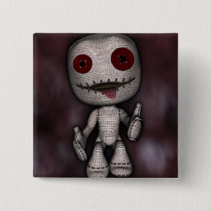 Badge Carré 5 Cm Voodoo Dolly