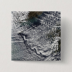 Badge Carré 5 Cm Vortices nuageuses de Cheju Do, Corée du Sud 2