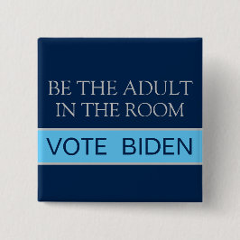 Badge Carré 5 Cm Vote Kamala Be the Responsible Adult 2024 Election