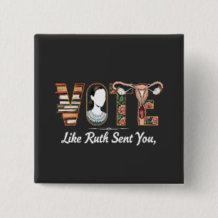 Badge Carré 5 Cm Voter Comme Ruth Vous A Envoyé Harris LGBTQ Égalit