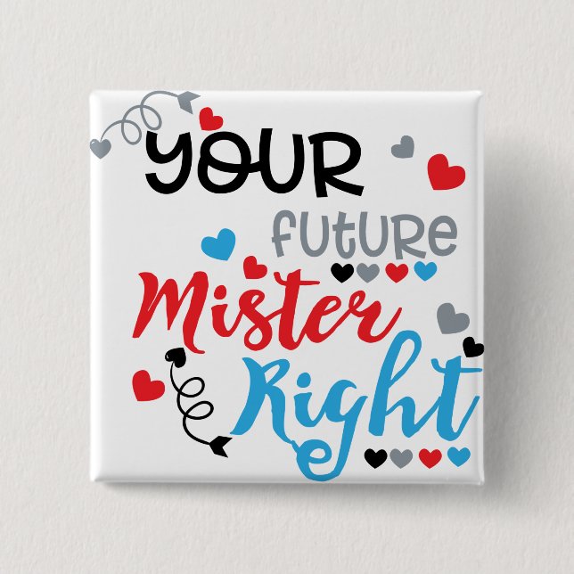 Badge Carré 5 Cm Votre futur ministre (Devant)