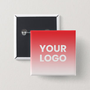 Badge Carré 5 Cm Votre logo et dégradé de couleur de fond modifiabl