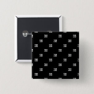 Badge Carré 5 Cm Votre logo ou toute image   Bandes diagonales
