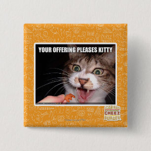Badge Carré 5 Cm Votre offre satisfait Kitty