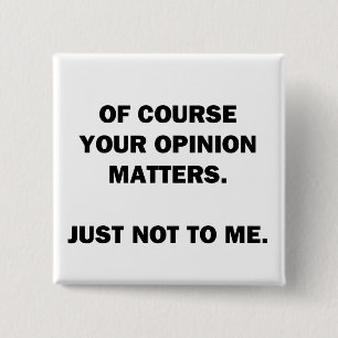 Badge Carré 5 Cm Votre opinion compte