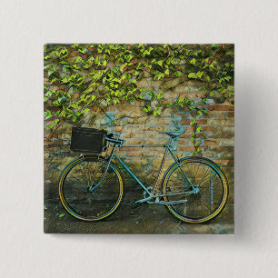 Badge Carré 5 Cm VTT cadeau