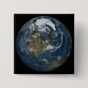 Badge Carré 5 Cm Vue de la Terre